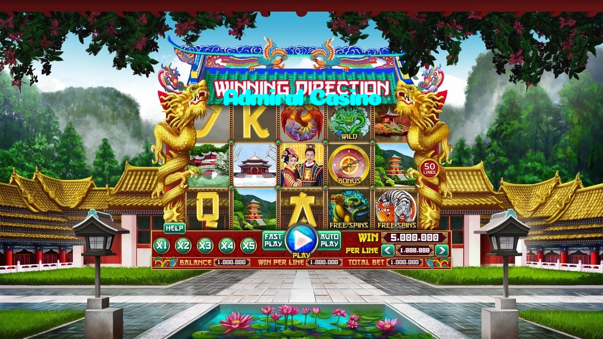Admiral Casino casino presented on mobile device in Pakistan with slots and live games
